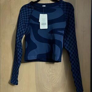 NWT Womens XL, Jada Seamless long sleeve crop top.